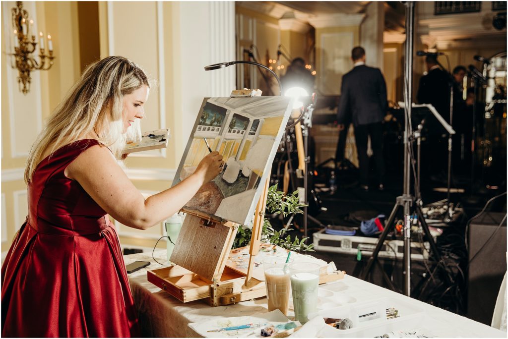 Washington DC Willard Hotel | Melissa & Steve’s Live Painting