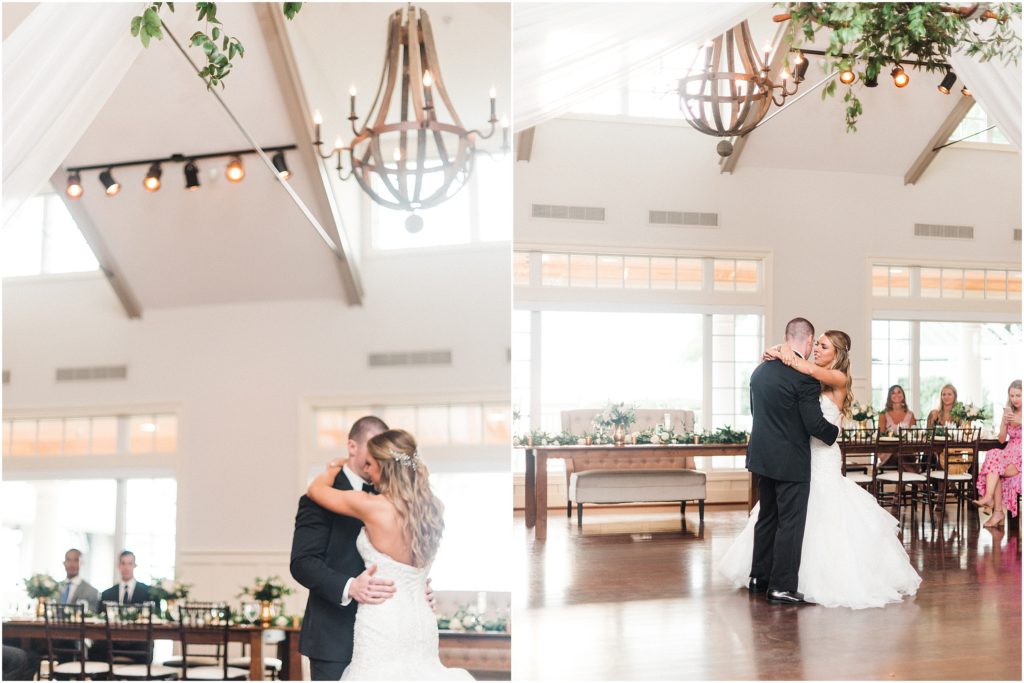 Chesapeake Bay Beach Club Wedding. Live First Dance Painting by Brittany Branson. Image by Manda Weaver Photography.