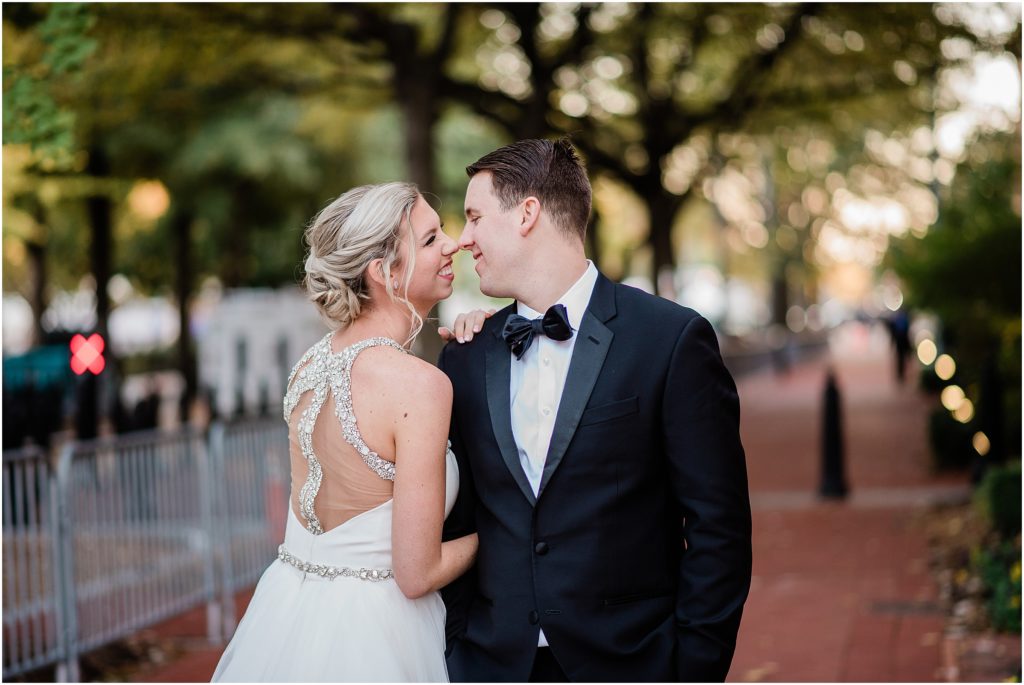 November wedding at The Decatur House in Washington DC. This Ceremony Live Wedding Painting was done by By Brittany Branson. Image by Anne Cannon Photography.