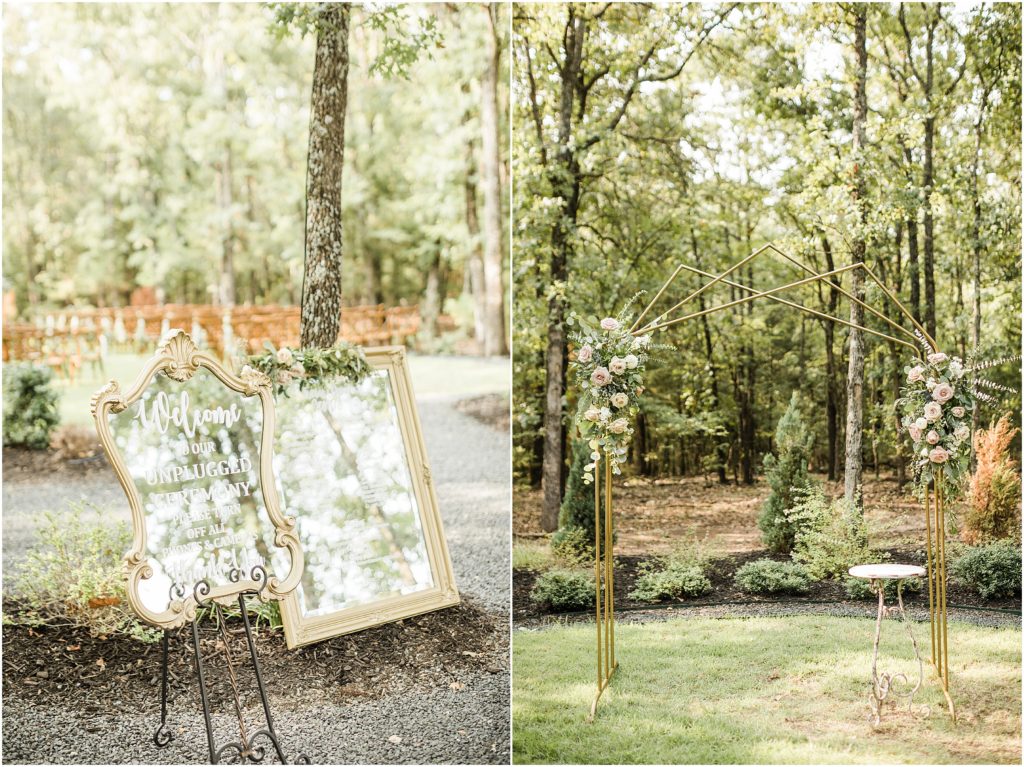 Live Wedding Painting at the White Sparrow Barn in Dallas, Texas by Brittany Branson.