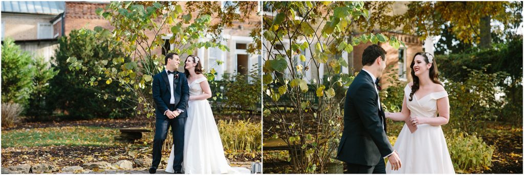 Fall, November wedding at The Riverwood Mansion in Nashville, TN. Live wedding, ceremony painting By Brittany Branson. Image by Gray Kammera Photography.