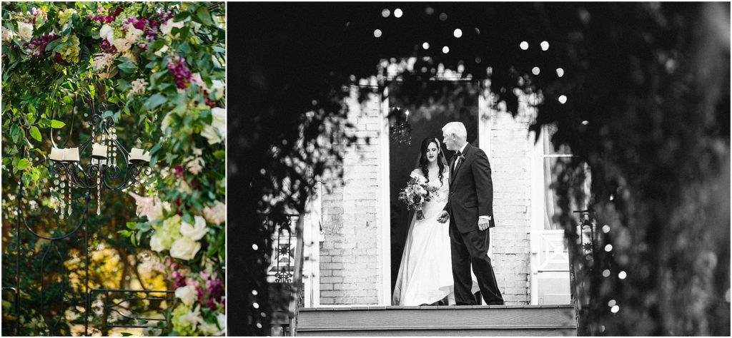 Fall, November wedding at The Riverwood Mansion in Nashville, TN. Live wedding, ceremony painting By Brittany Branson. Image by Gray Kammera Photography.