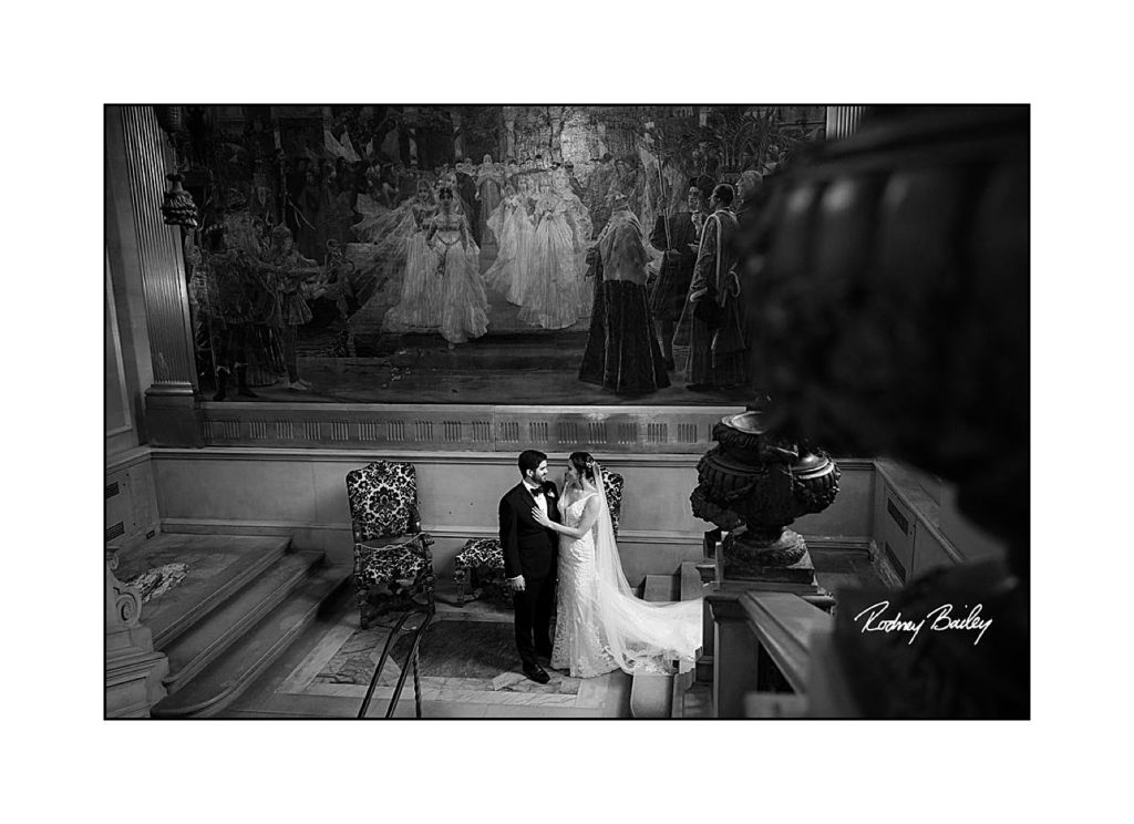 Live wedding painting at the Larz Anderson House at the Society of the Cincinnati in Washington, DC